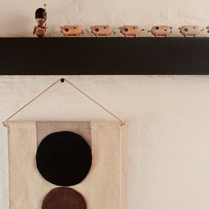 Maru Wall Rug - Brown / Offwhite par OYOY Living Design - Living Room | Jourès