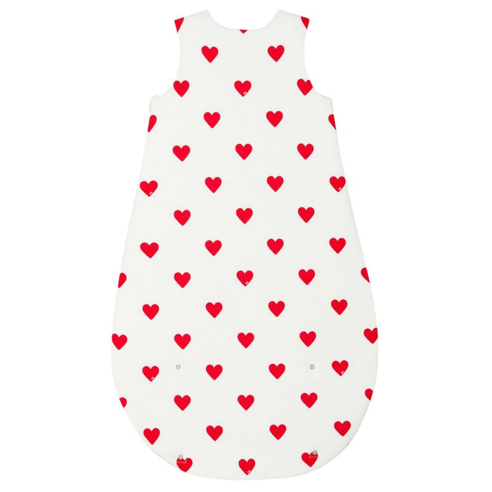 Organic Cotton Sleeping Bag for Baby - Newborn to 36m - Hearts par Petit Bateau - The Love Collection | Jourès