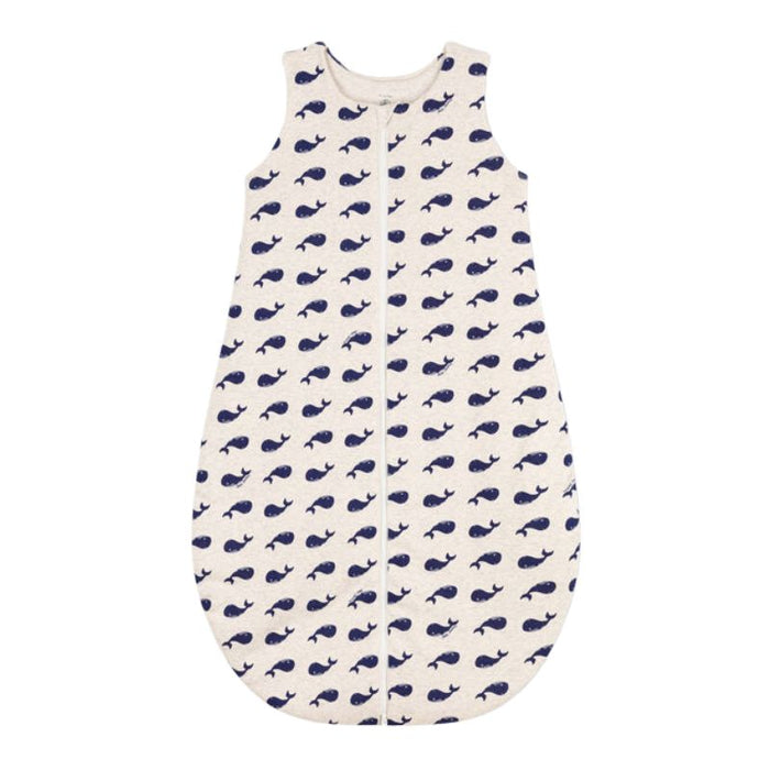 Organic Cotton Sleeping Bag for Baby - Newborn to 36 m - Whales par Petit Bateau - Pajamas, Baby Gowns & Sleeping Bags | Jourès