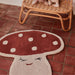 Malle Mushroom Rug - Red par OYOY Living Design - Nursery | Jourès