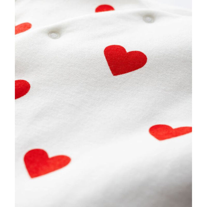 Long Sleeves Pyjama - 1m to 18m - Hearts par Petit Bateau - The Love Collection | Jourès