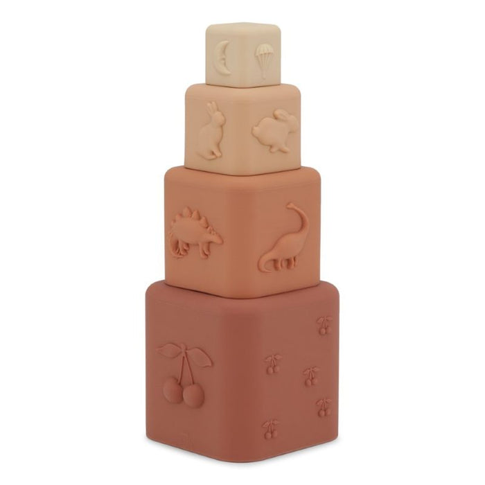 Silicone Stacking Tower - Rosesand mix par Konges Sløjd - Baby | Jourès