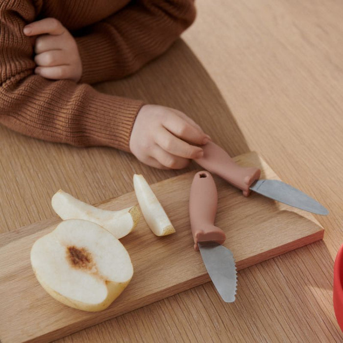 Perry cutting knife set - Golden caramel par Liewood - Toys & Games | Jourès