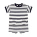 Short Sleeves One-piece - 3m to 24m - Black stripes par Petit Bateau - Bodysuits, Rompers & One-piece suits | Jourès
