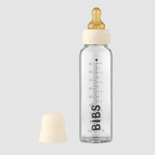 BIBS Baby Glass Bottle Complete Set Latex - 225ml - Ivory par BIBS - Glass Baby Bottles | Jourès