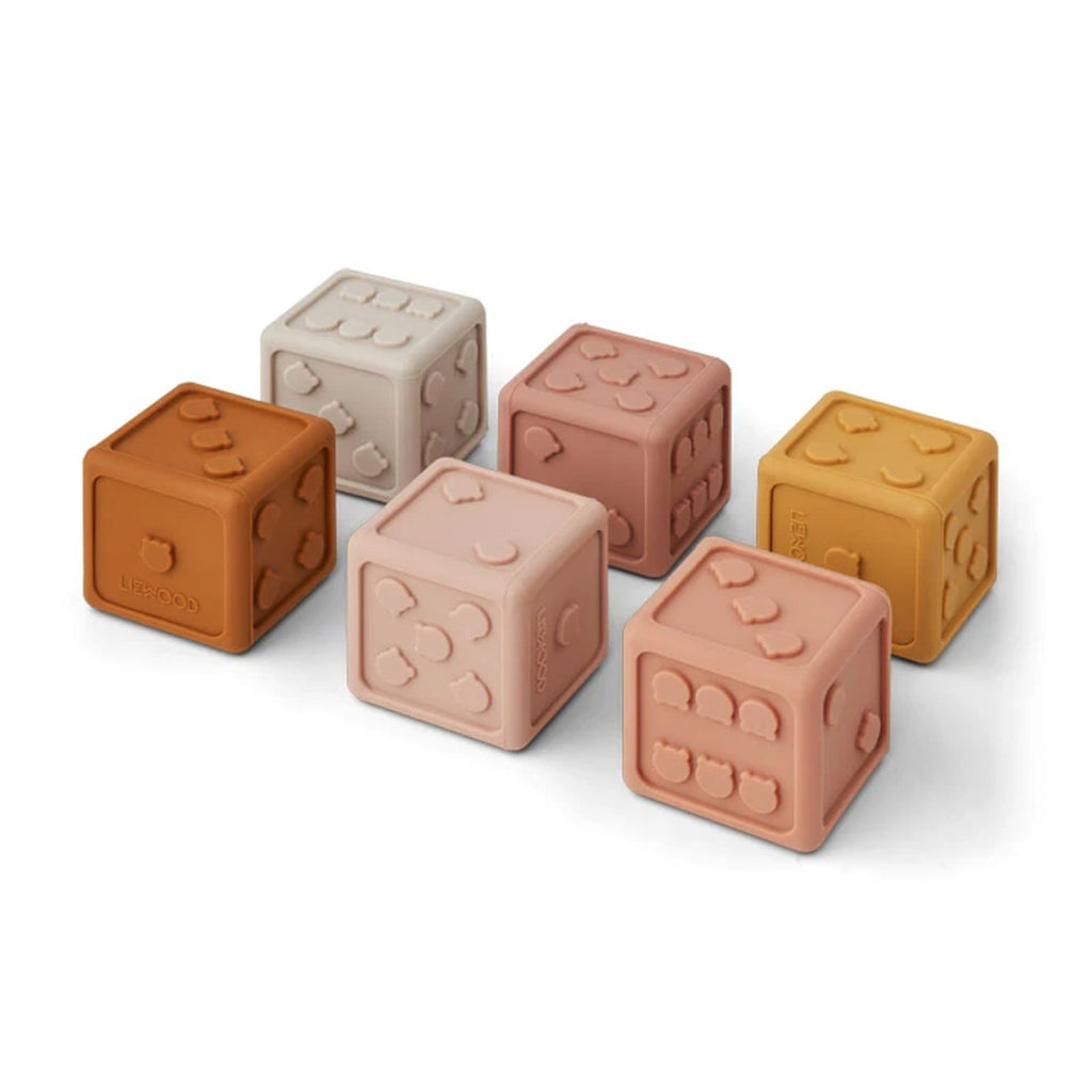 Dodo dominoes - Pink mix - 28 pieces par Liewood 