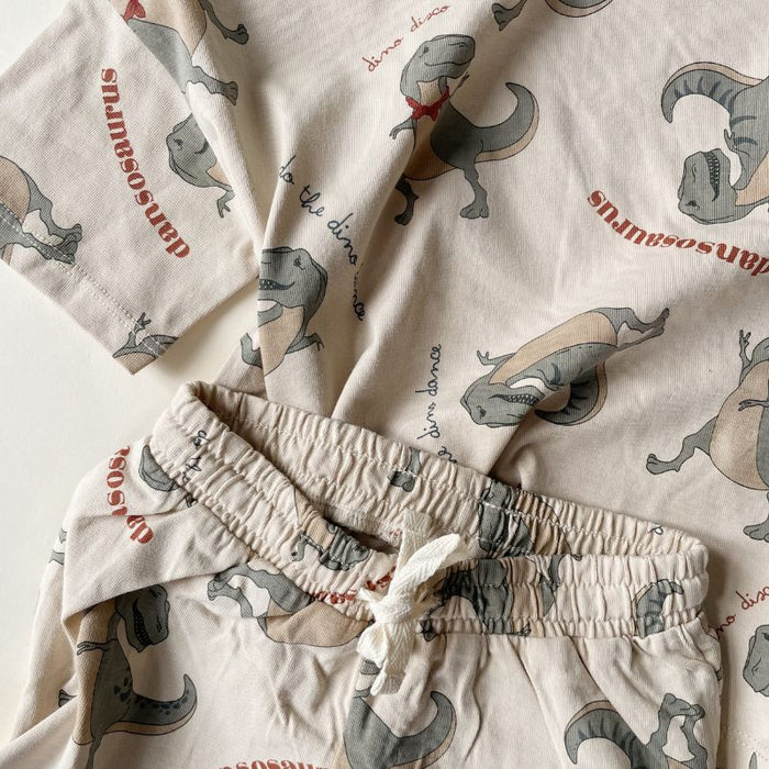 Short Sleeves Set - 12m to 4Y - Dansosaurus par Konges Sløjd - Exclusive Brands | Jourès