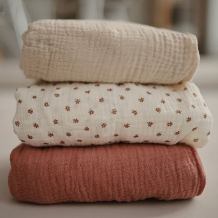 Mushie Extra Soft Muslin Crib Sheet - Bloom par Mushie - Sleep | Jourès