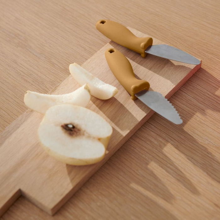 Perry cutting knife set - Golden caramel par Liewood - Kitchen | Jourès