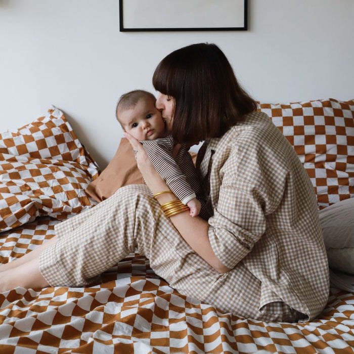 Fête du Sleep Breastfeeding Pyjama Set - XS to L - Vichy par Tajinebanane - Mother's Day | Jourès