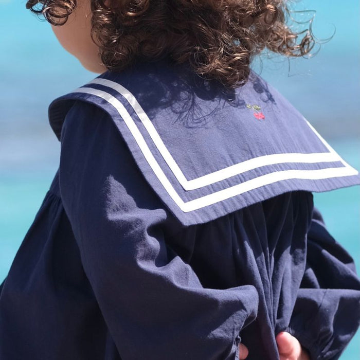 Sailor Dress - 3-4Y - Navy blue par Konges Sløjd - Holidays | Jourès