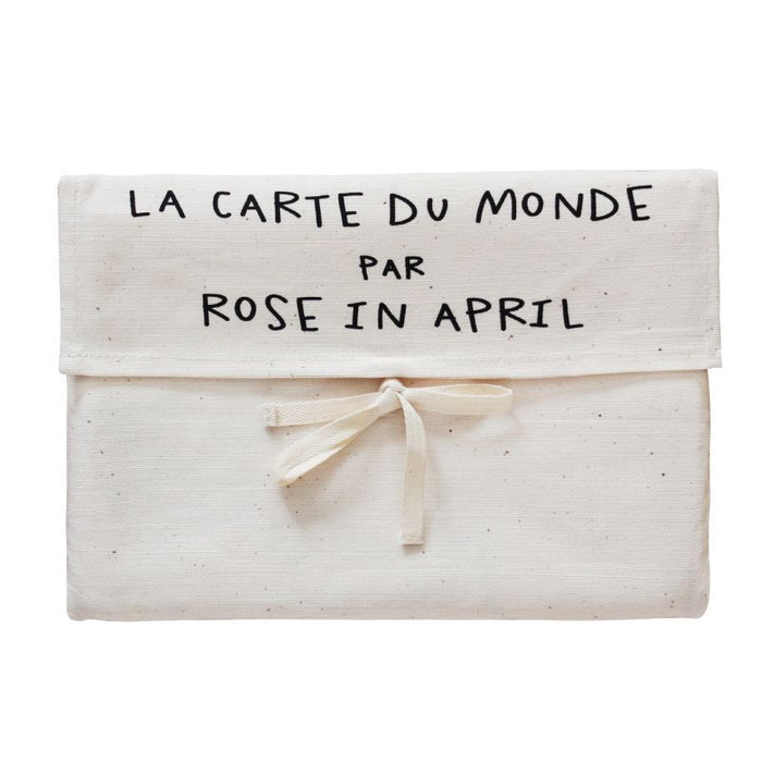 Carte du monde sur toile - Version Française par Rose In April - Mobilier et décoration | Jourès