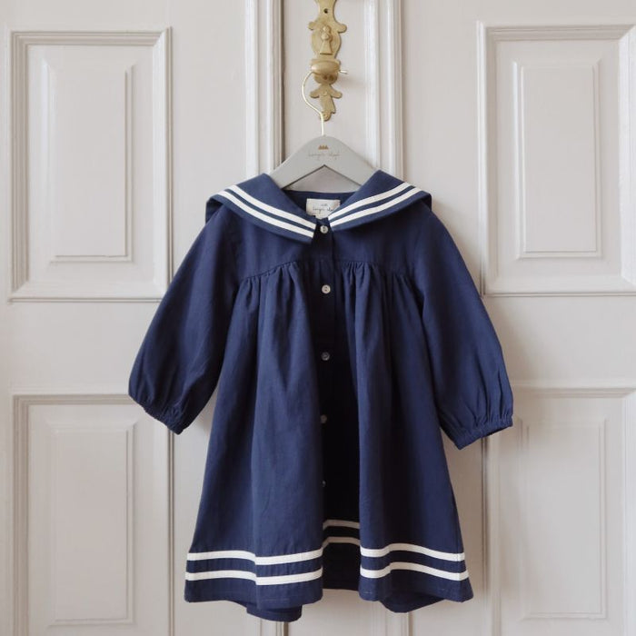 Sailor Dress - 3-4Y - Navy blue par Konges Sløjd - Special Occasions | Jourès