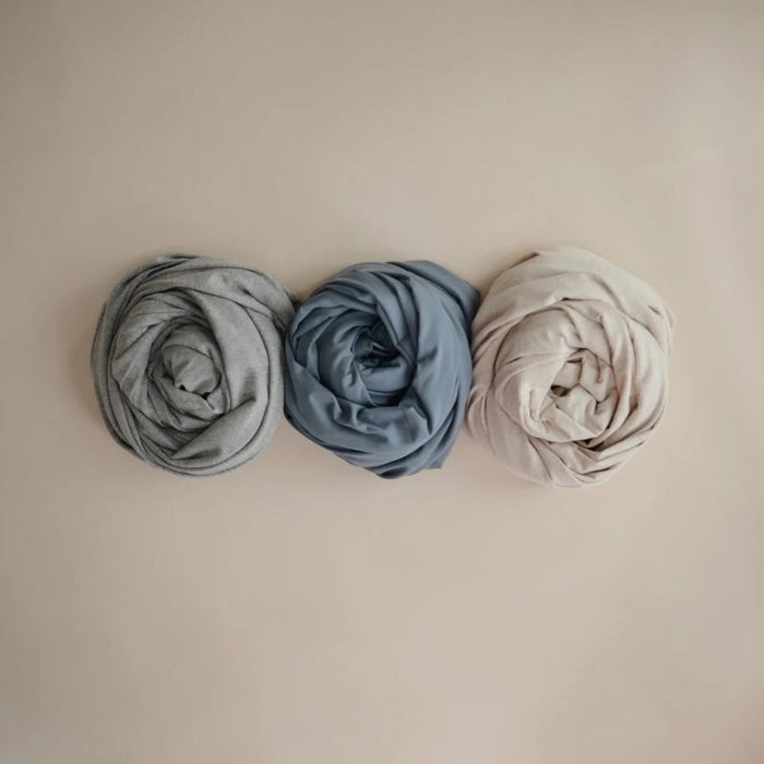 Mushie Baby Wrap - Gray par Mushie - Swaddles, Muslin Cloths & Blankets | Jourès