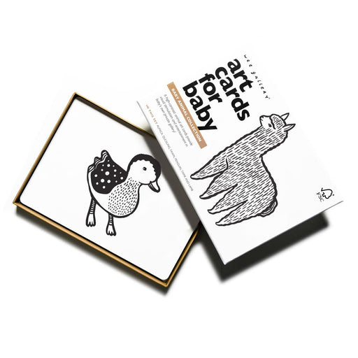 Sensory Art Cards - Baby Animals par Wee Gallery - Toys, Teething Toys & Books | Jourès