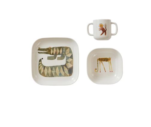 Moira Tableware Set Crocodile Gustav par OYOY Living Design - OYOY MINI - Products | Jourès