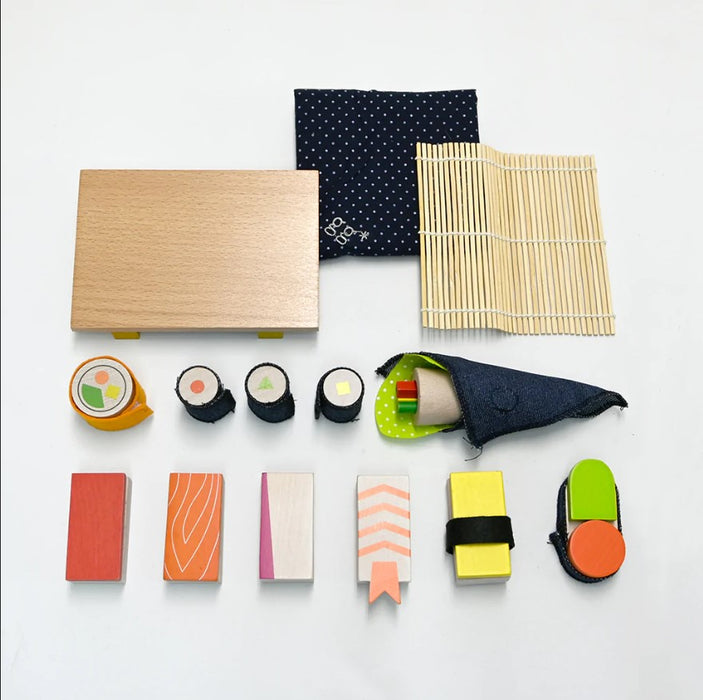Wooden Sushi party set par kiko+ & gg* - KIKO+ & GG* | Jourès