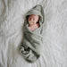 Organic cotton hooded towel - Moss par Mushie - Sleep | Jourès
