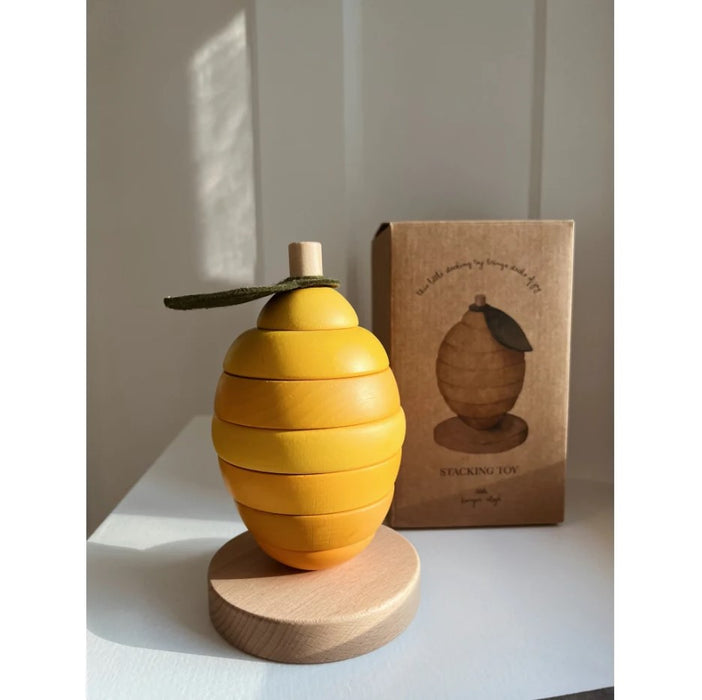 Wooden Stacking Fruit - Lemon par Konges Sløjd - Toys, Teething Toys & Books | Jourès