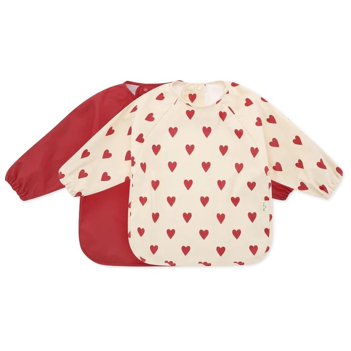 Dinner Bibs with Sleeves - Pack of 2 - Mon amour par Konges Sløjd - Baby | Jourès