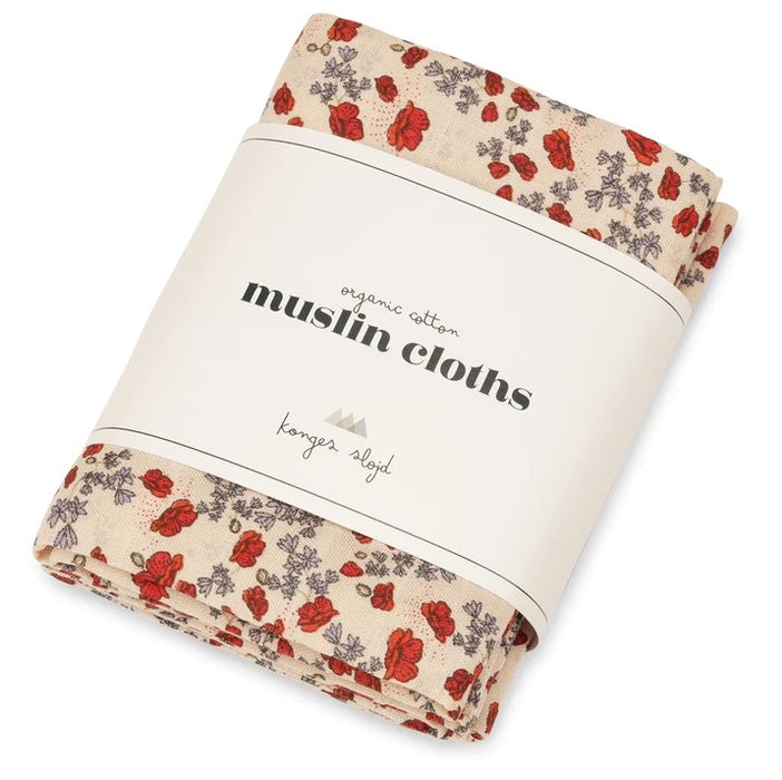 Couvertures d'emmaillotage en mousseline - Ens. de 3 - Poppy par Konges Sløjd - Maison | Jourès