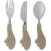 Wavy Cutlery - Pack of 3 - Laurel Oak par Konges Sløjd - Cutlery | Jourès