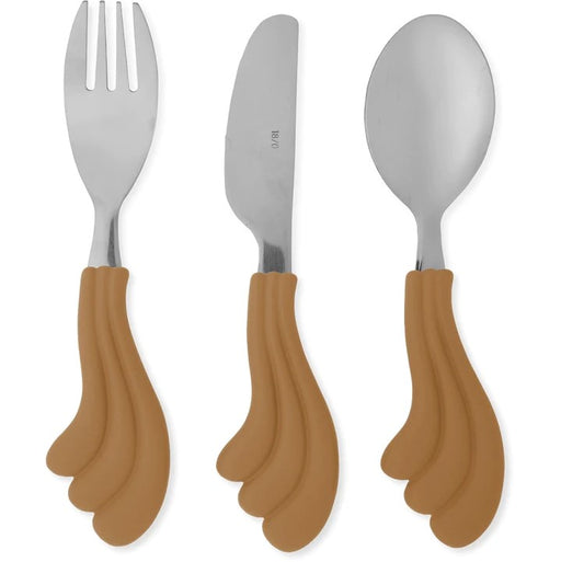 Wavy Cutlery - Pack of 3 - Almond par Konges Sløjd - Cutlery | Jourès