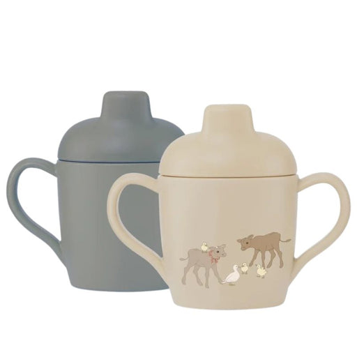 Sippy cups - Pack of 2 - Farm par Konges Sløjd - Cups, Sipping Cups and Straws | Jourès