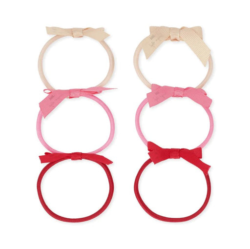 Bows Hair Ties - Pack of 6 - Rose par Konges Sløjd - Holiday Style | Jourès