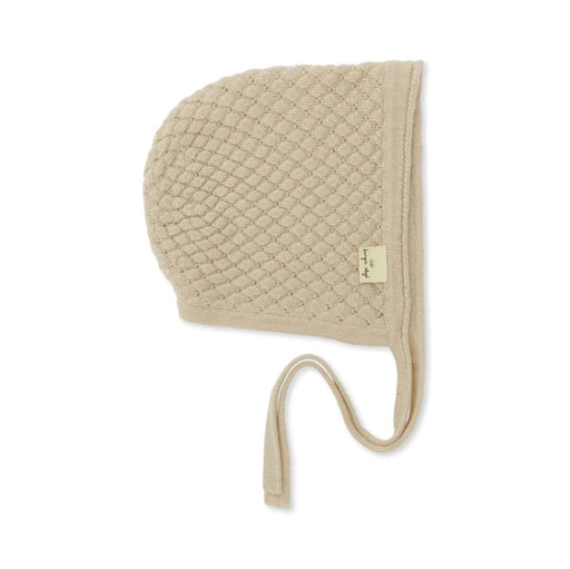 Merino Wool Fuzzy Helmet - 0-3 m - Almond Milk par Konges Sløjd - Sleep | Jourès