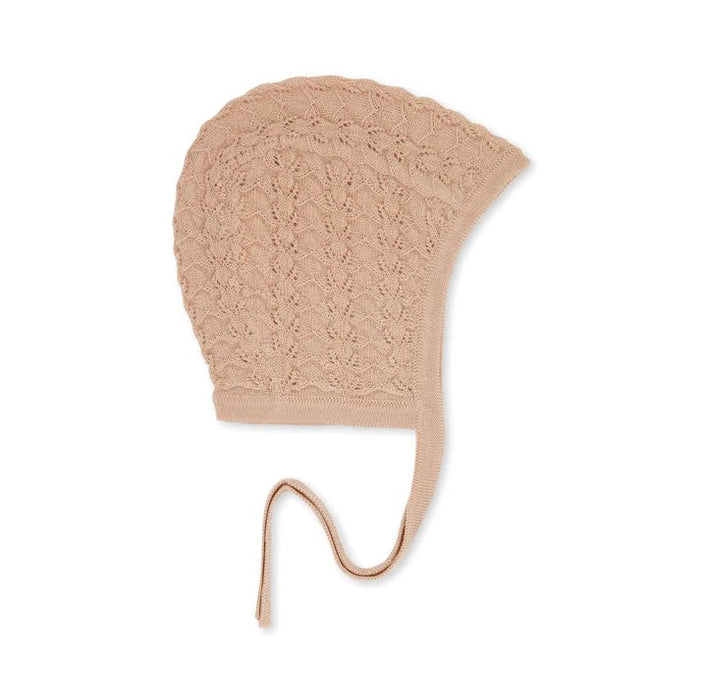 Merino Wool Fuzzy Helmet - 0-3 m - Maple Sugar par Konges Sløjd - Baby | Jourès