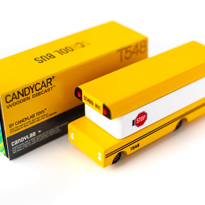 Wooden Toy - Candycar School Bus par Candylab - Cars, Trains & Planes | Jourès