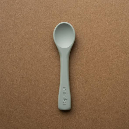 Silicone spoon for baby - Sage par Minika - Cutlery | Jourès