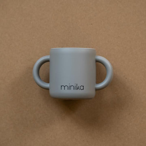 Kids Learning cup with handles - Stone par Minika - Mealtime | Jourès