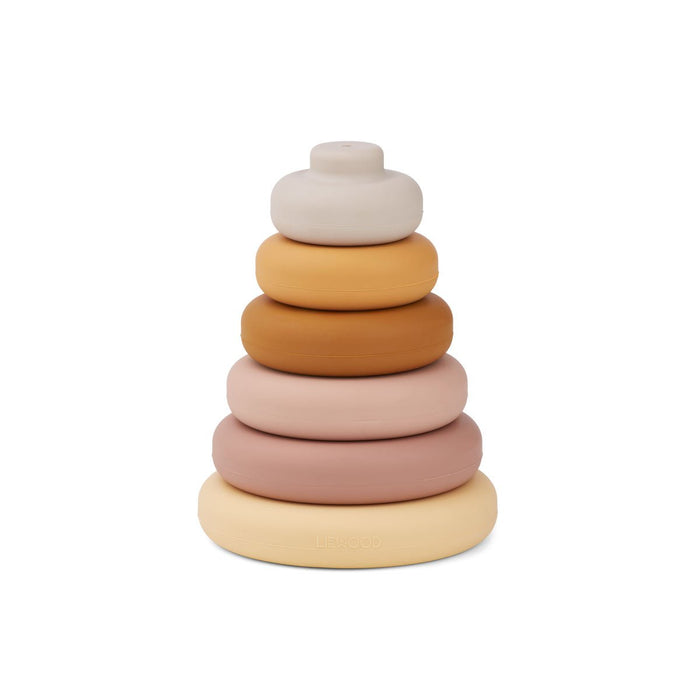 Silicone Stacking Tower - Pink multi mix par Liewood - Sale | Jourès