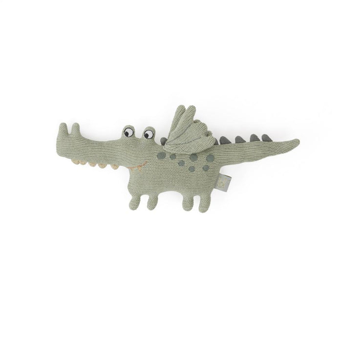 Darling Baby Rattle - Baby Buddy Crocodile - Green par OYOY Living Design - Gifts $50 or less | Jourès