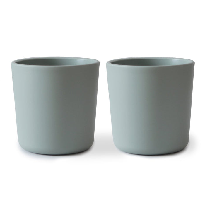 Dinnerware Cup for Kids - Set of 2 - Blue par Mushie - Cups, Sipping Cups and Straws | Jourès