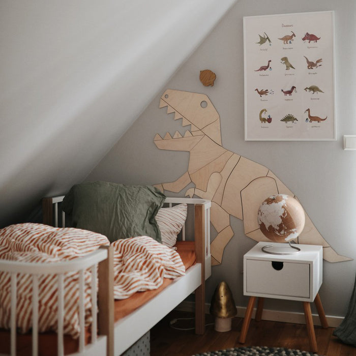 Affiche  éducative Dinosaures - 18x24 pouces par Mushie - Chambre de bébé | Jourès