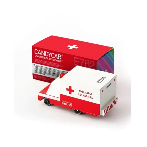 Wooden Toy - Candycar Ambulance par Candylab - Cars, Trains & Planes | Jourès
