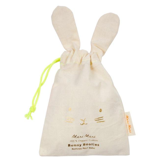 Bunny Baby Booties - Mint par Meri Meri - Baby Shower Gifts | Jourès