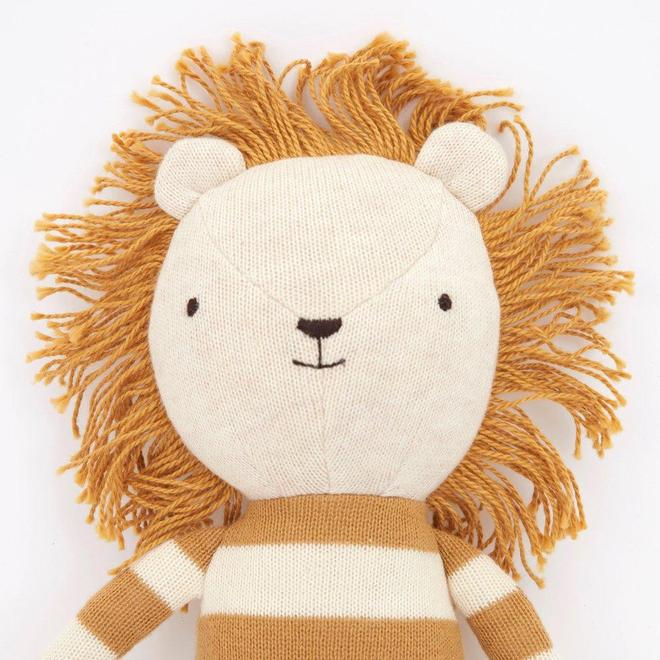 Angus Knitted Lion Toy par Meri Meri - Toys, Teething Toys & Books | Jourès