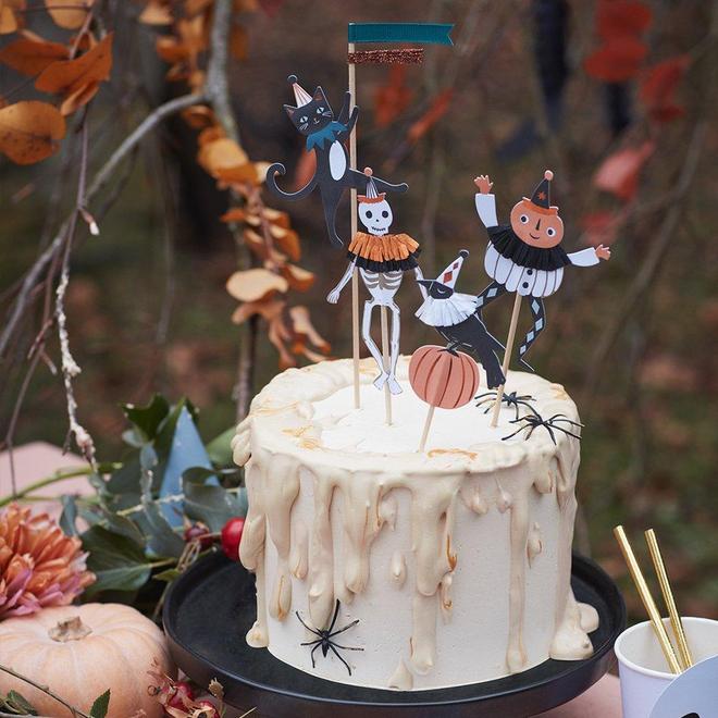 Vintage Halloween Cake Toppers par Meri Meri - Arts and Stationery | Jourès