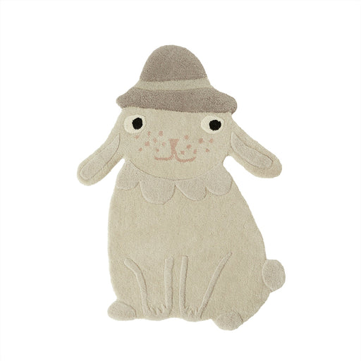 Hopsi Rabbit Rug - Offwhite par OYOY Living Design - Nursery | Jourès