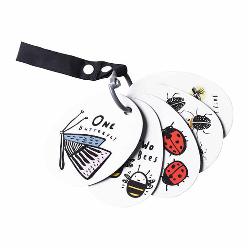 Educational and sensory cards - I see bugs to count par Wee Gallery - The Black & White Collection | Jourès