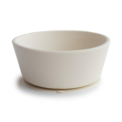 Kids Silicone Suction Bowl - Ivory par Mushie - Plates & Bowls | Jourès
