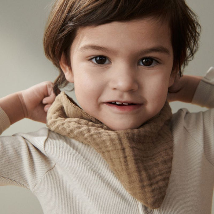 Bavette foulard Andrea - Ens. de 2 - Menthe par Liewood - Idées-cadeaux pour baby shower | Jourès