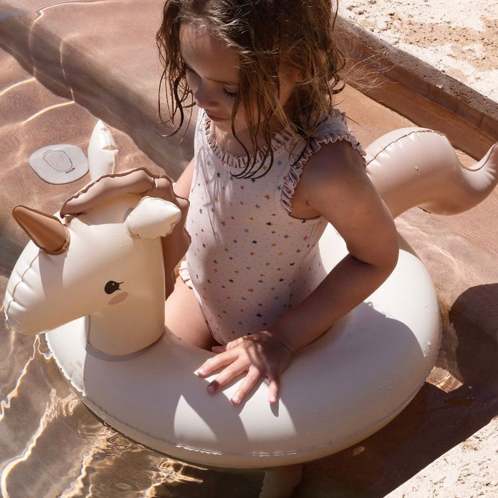 Junior Swim Ring - Pink Unicorn par Konges Sløjd - Outdoor toys | Jourès