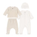 Newborn Gift Set - Newborn to 3m - Pack of 4 - Grey and Beige par Petit Bateau - Gloves & Hats | Jourès