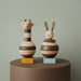 Wooden Stacking Rabbit - Nature / Dark par OYOY Living Design - Early Learning Toys | Jourès