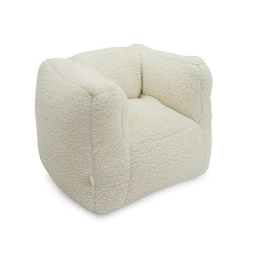 Sofa pouf pour enfants - Teddy crème blanc par Jollein - Décoration | Jourès